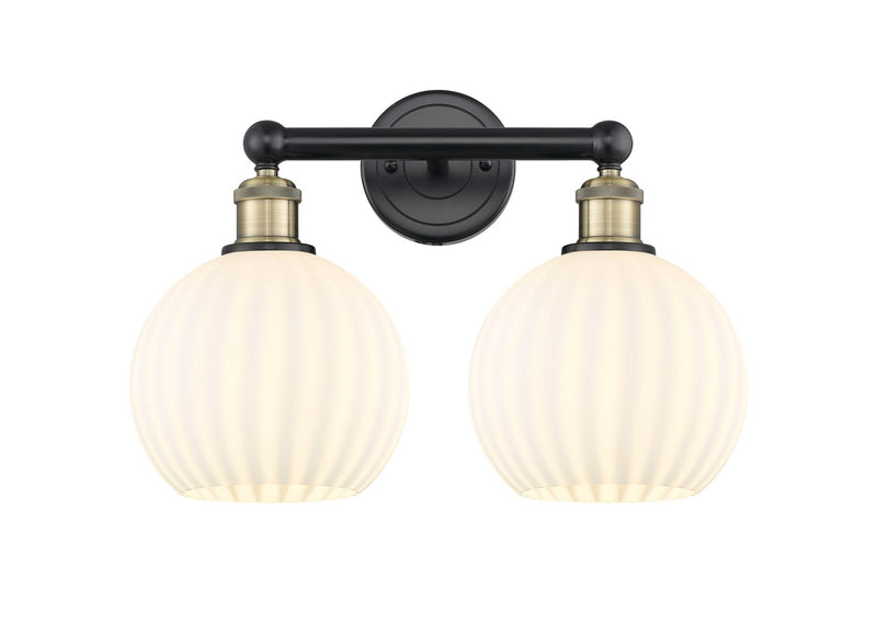 Innovations 616-2W-BAB-G1217-8WV LED Bath Vanity, Black Antique Brass
