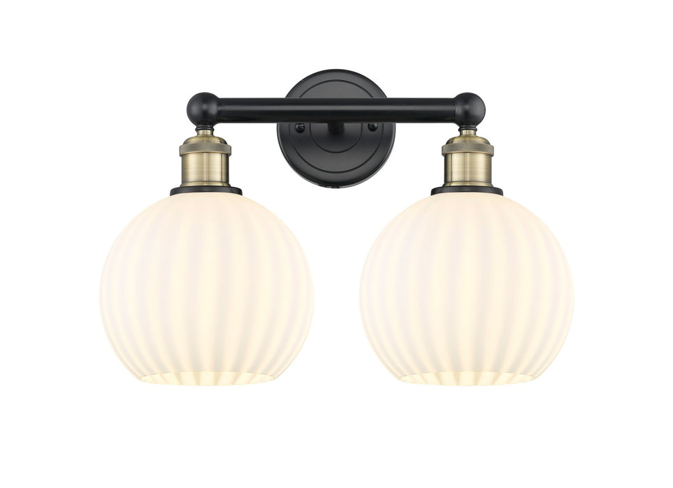 Innovations 616-2W-BAB-G1217-8WV LED Bath Vanity, Black Antique Brass