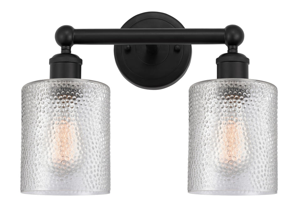 Innovations 616-2W-BK-G112 Two Light Bath Vanity, Matte Black