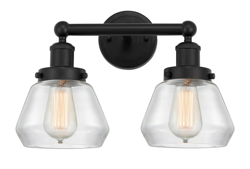 Innovations 616-2W-BK-G172 Two Light Bath Vanity, Matte Black