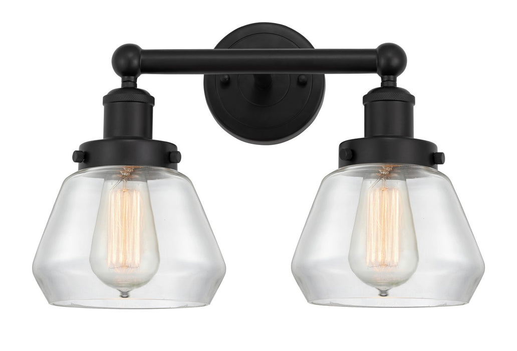 Innovations 616-2W-BK-G172 Two Light Bath Vanity, Matte Black