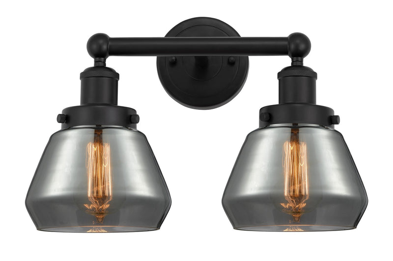 Innovations 616-2W-BK-G173 Two Light Bath Vanity, Matte Black
