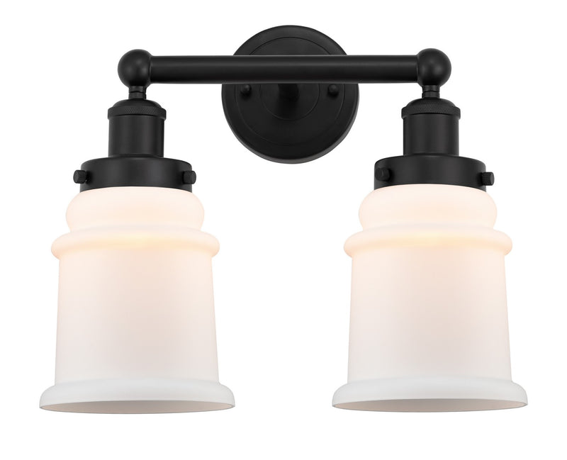 Innovations 616-2W-BK-G181 Two Light Bath Vanity, Matte Black