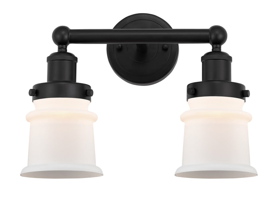 Innovations 616-2W-BK-G181S Two Light Bath Vanity, Matte Black