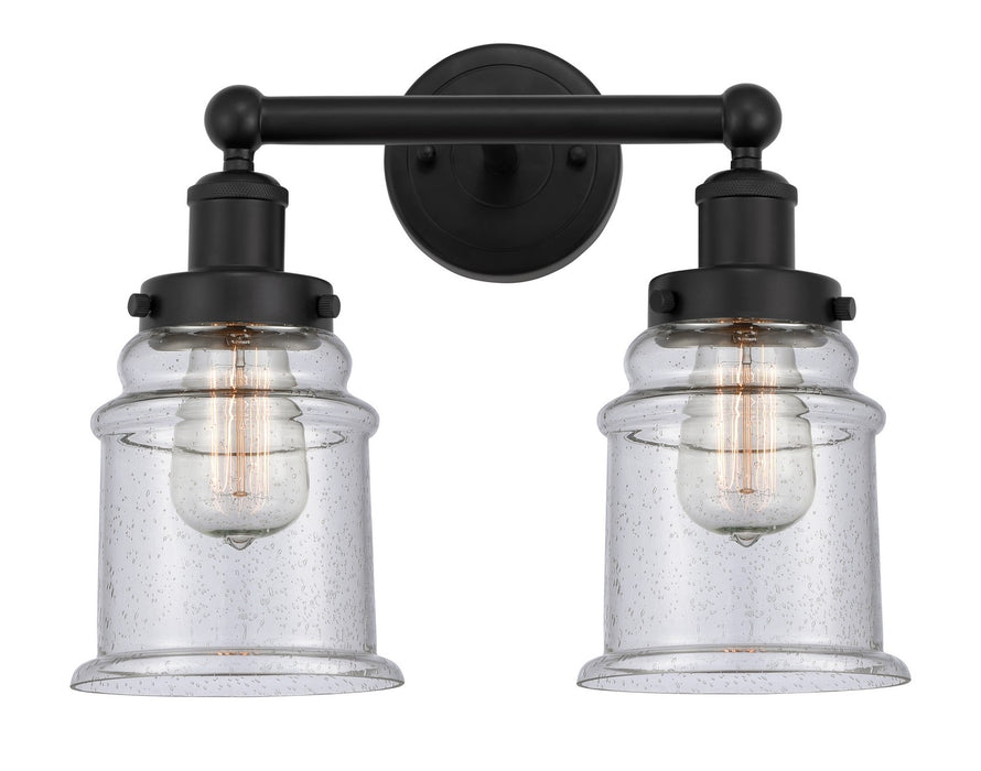 Innovations 616-2W-BK-G184 Two Light Bath Vanity, Matte Black