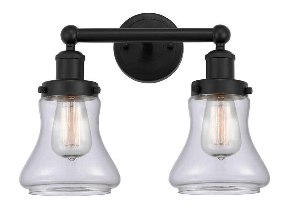 Innovations 616-2W-BK-G192 Two Light Bath Vanity, Matte Black