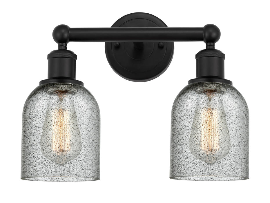 Innovations 616-2W-BK-G257 Two Light Bath Vanity, Matte Black