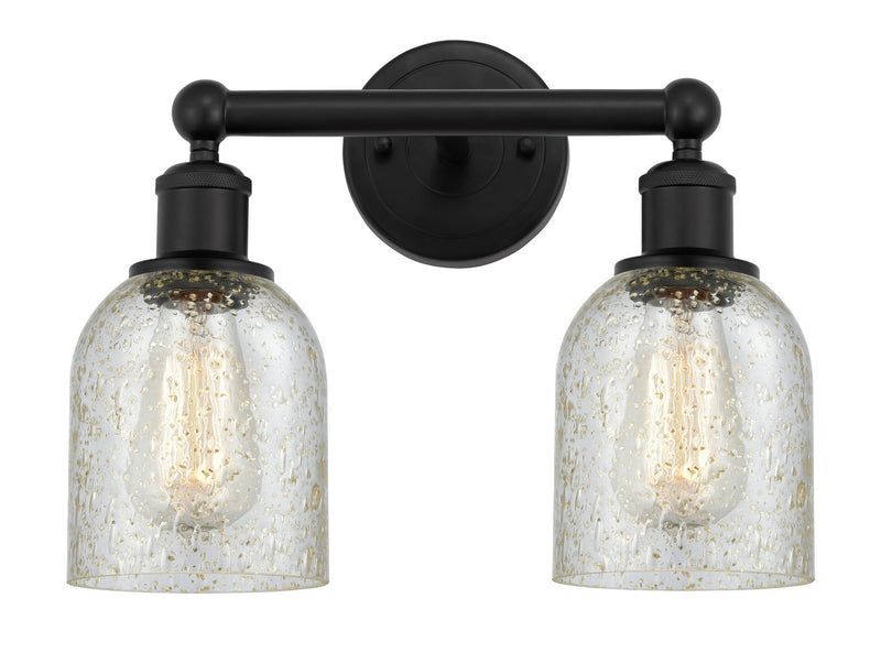 Innovations 616-2W-BK-G259 Two Light Bath Vanity, Matte Black