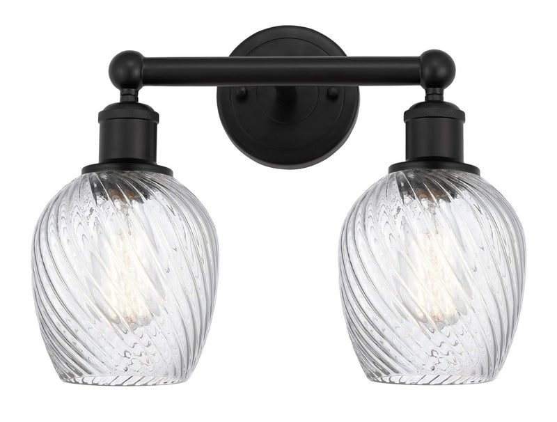 Innovations 616-2W-BK-G292 Two Light Bath Vanity, Matte Black
