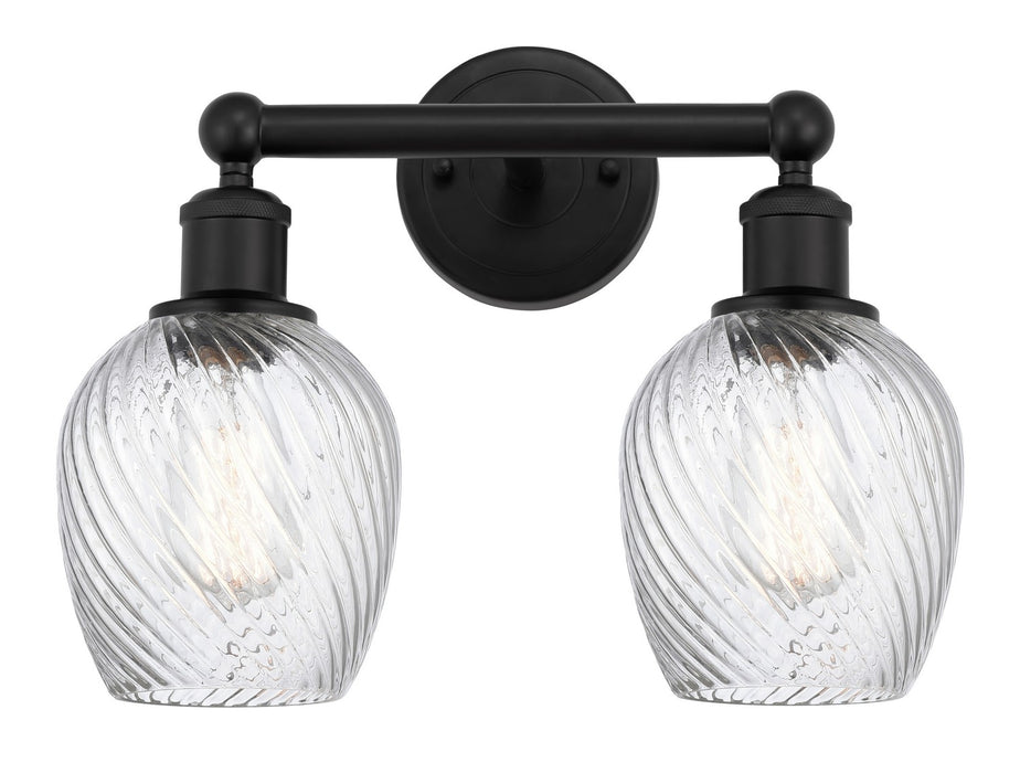 Innovations 616-2W-BK-G292 Two Light Bath Vanity, Matte Black