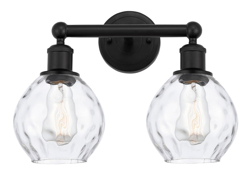 Innovations 616-2W-BK-G362 Two Light Bath Vanity, Matte Black