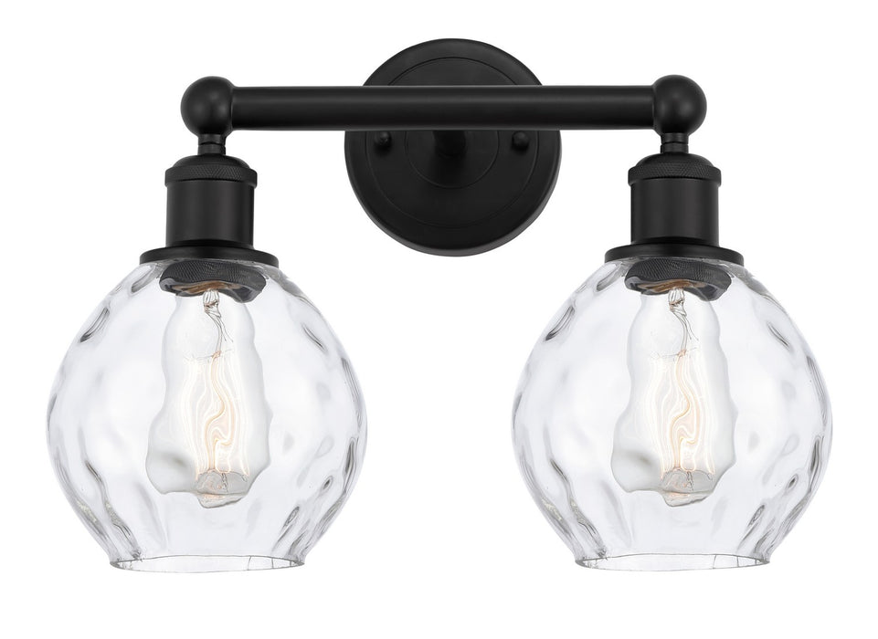 Innovations 616-2W-BK-G362 Two Light Bath Vanity, Matte Black