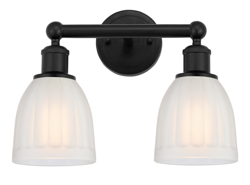 Innovations 616-2W-BK-G441 Two Light Bath Vanity, Matte Black