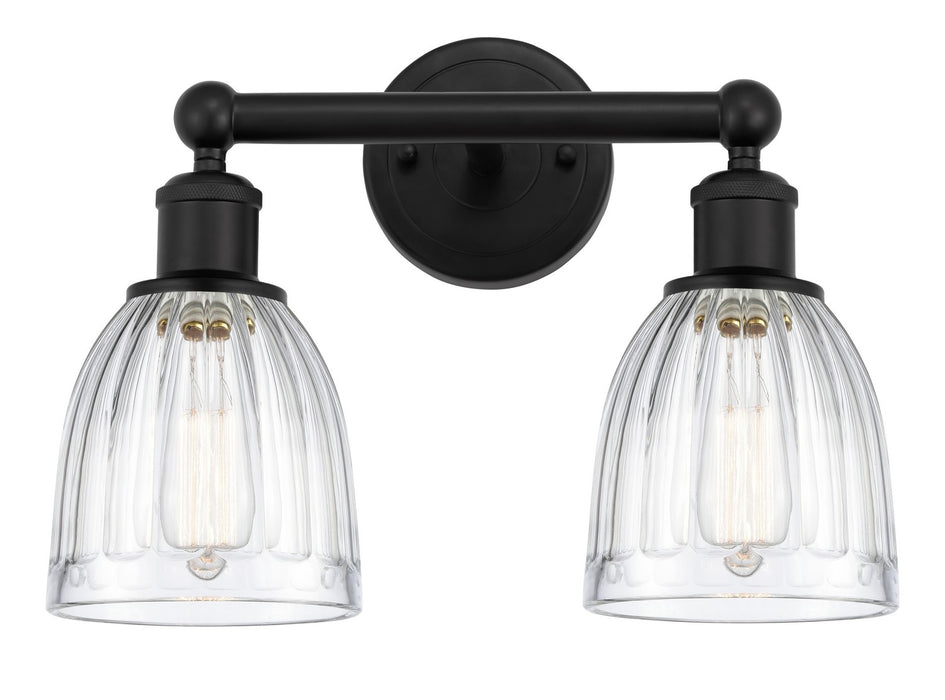 Innovations 616-2W-BK-G442 Two Light Bath Vanity, Matte Black
