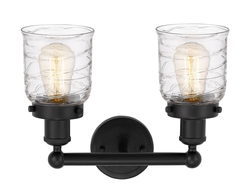 Innovations 616-2W-BK-G513 Two Light Bath Vanity, Matte Black