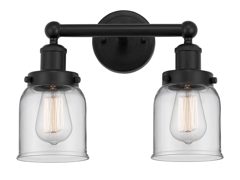Innovations 616-2W-BK-G52 Two Light Bath Vanity, Matte Black