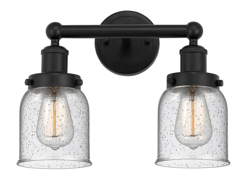 Innovations 616-2W-BK-G54 Two Light Bath Vanity, Matte Black
