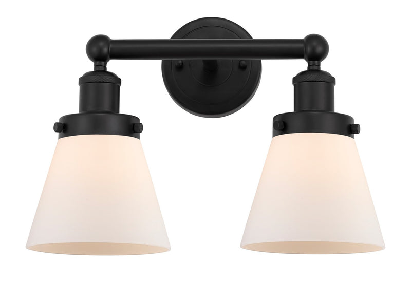 Innovations 616-2W-BK-G61 Two Light Bath Vanity, Matte Black