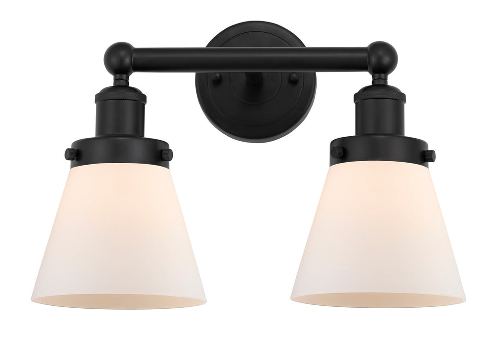 Innovations 616-2W-BK-G61 Two Light Bath Vanity, Matte Black