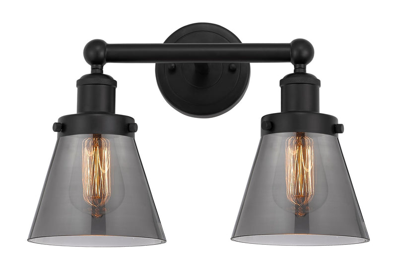 Innovations 616-2W-BK-G63 Two Light Bath Vanity, Matte Black