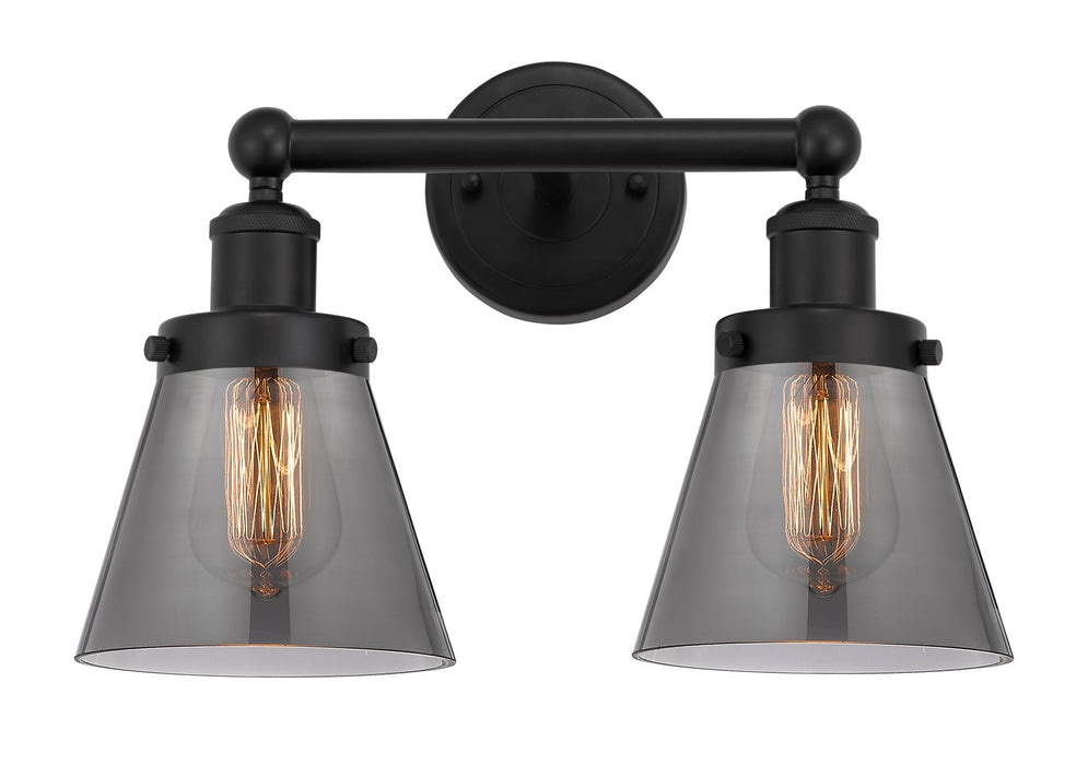 Innovations 616-2W-BK-G63 Two Light Bath Vanity, Matte Black