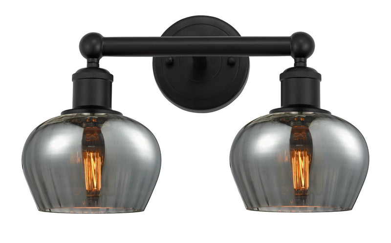 Innovations 616-2W-BK-G93 Two Light Bath Vanity, Matte Black