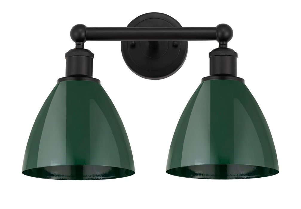 Innovations 616-2W-BK-MBD-75-GR Two Light Bath Vanity, Matte Black