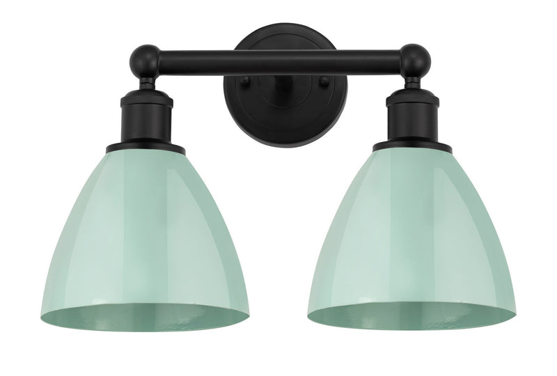 Innovations 616-2W-BK-MBD-75-SF Two Light Bath Vanity, Matte Black