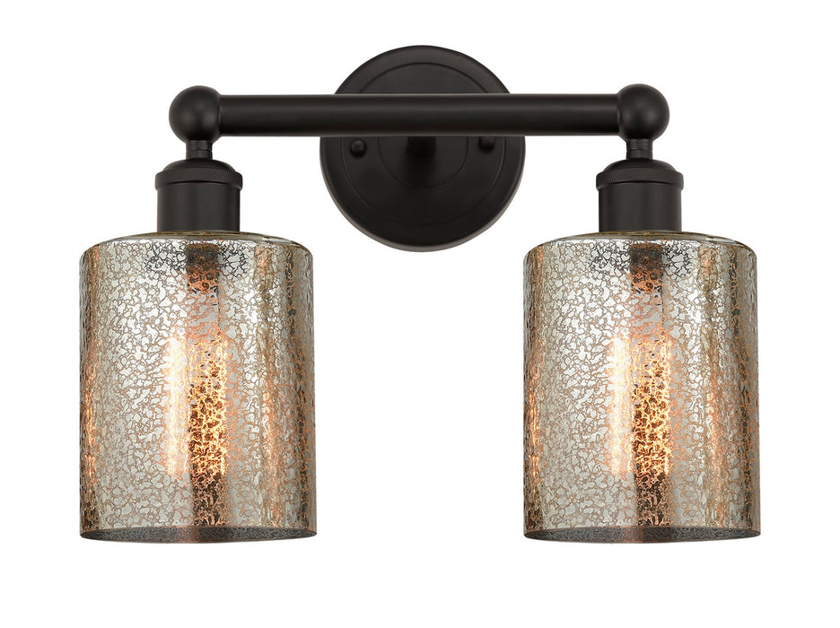 Innovations 616-2W-OB-G116 Two Light Bath Vanity, Oil Rubbed Bronze