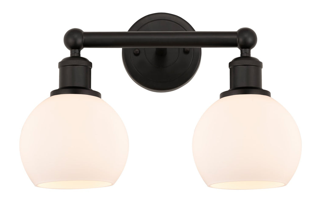 Innovations 616-2W-OB-G121-6 Two Light Bath Vanity, Oil Rubbed Bronze