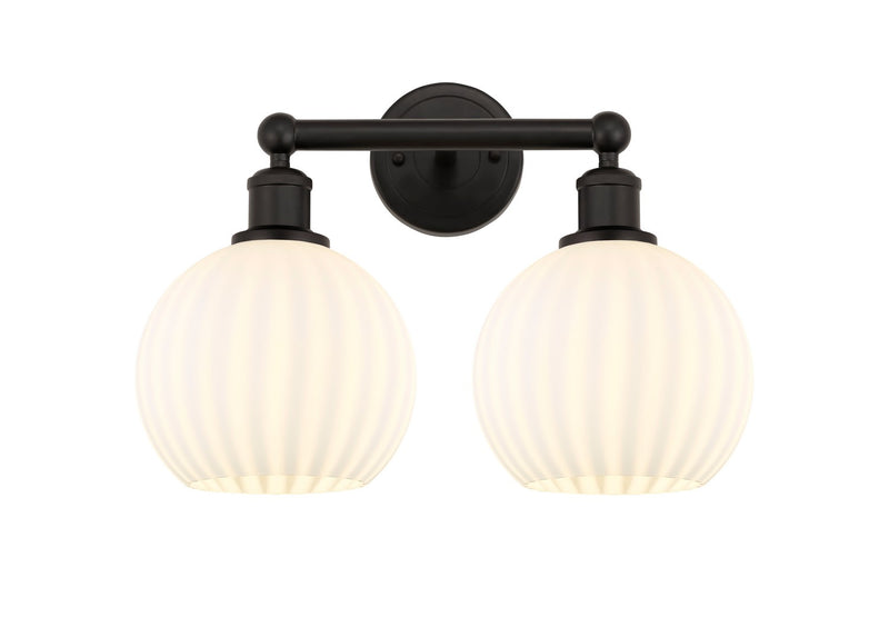 Innovations 616-2W-OB-G1217-8WV LED Bath Vanity, Oil Rubbed Bronze