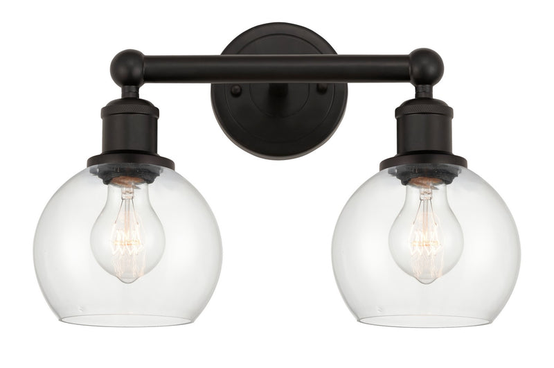 Innovations 616-2W-OB-G122-6 Two Light Bath Vanity, Oil Rubbed Bronze