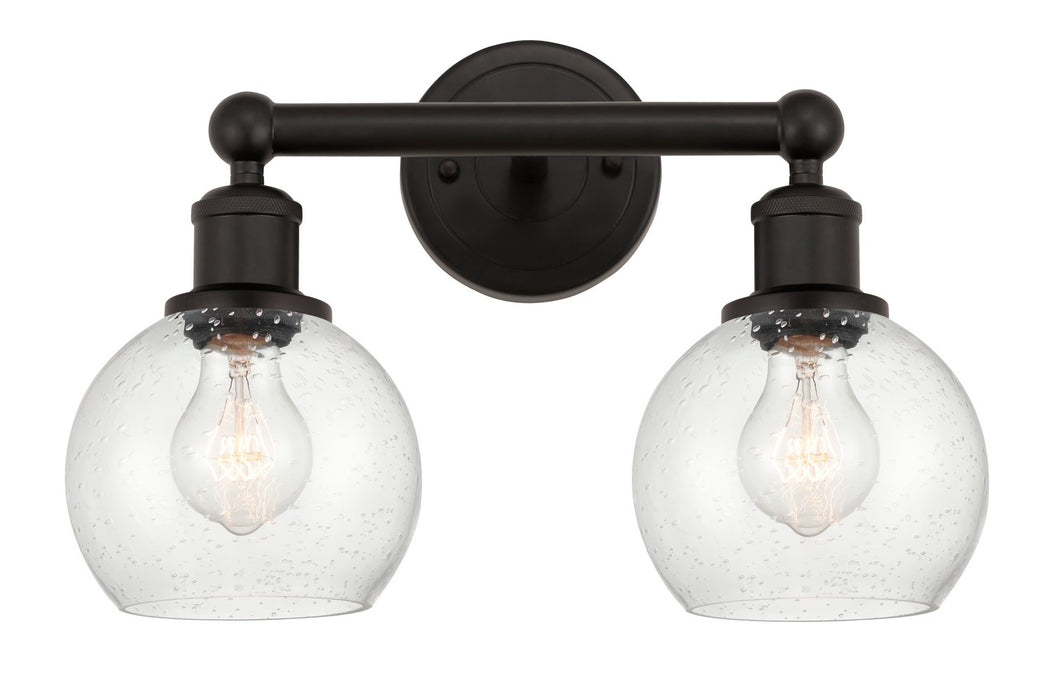Innovations 616-2W-OB-G124-6 Two Light Bath Vanity, Oil Rubbed Bronze