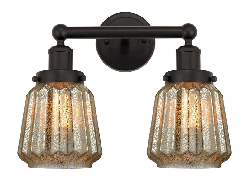 Innovations 616-2W-OB-G146 Two Light Bath Vanity, Oil Rubbed Bronze