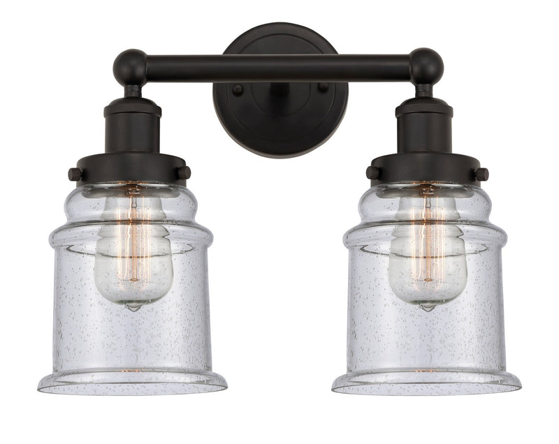 Innovations 616-2W-OB-G184 Two Light Bath Vanity, Oil Rubbed Bronze