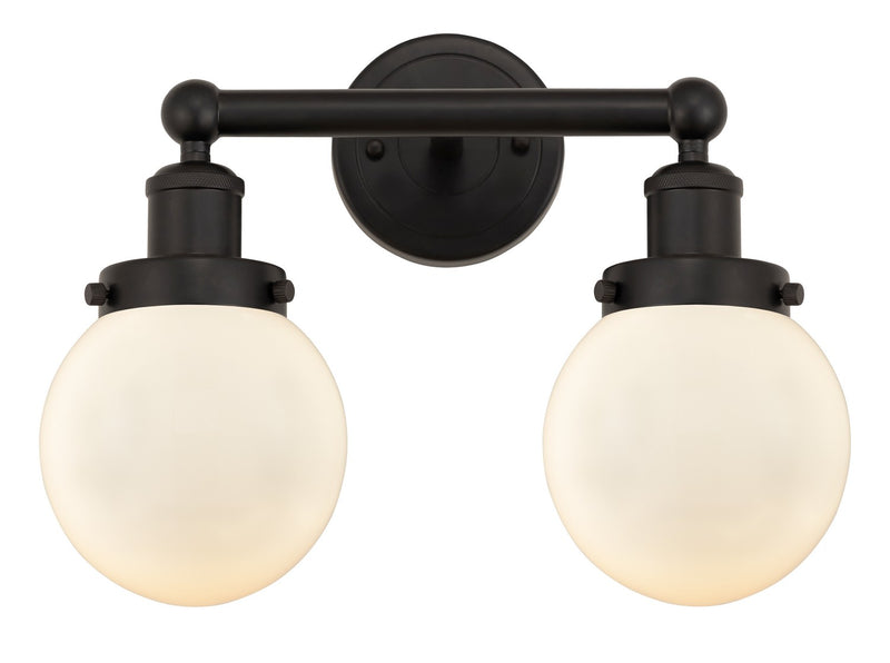 Innovations 616-2W-OB-G201-6 Two Light Bath Vanity, Oil Rubbed Bronze