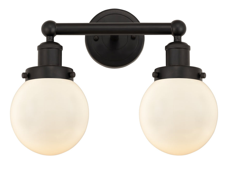 Innovations 616-2W-OB-G201-6 Two Light Bath Vanity, Oil Rubbed Bronze