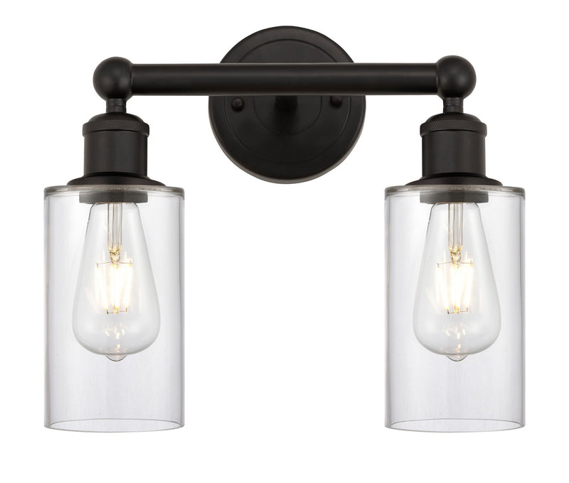 Innovations 616-2W-OB-G802 Two Light Bath Vanity, Oil Rubbed Bronze