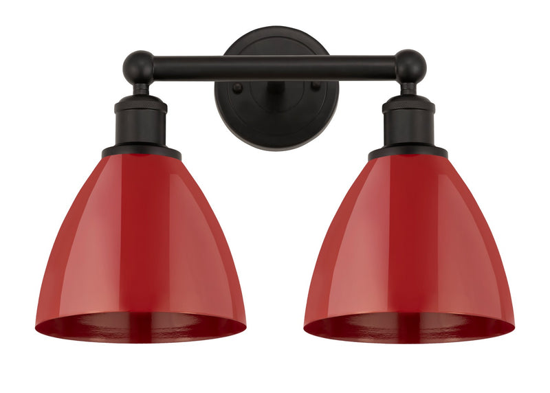 Innovations 616-2W-OB-MBD-75-RD Two Light Bath Vanity, Oil Rubbed Bronze