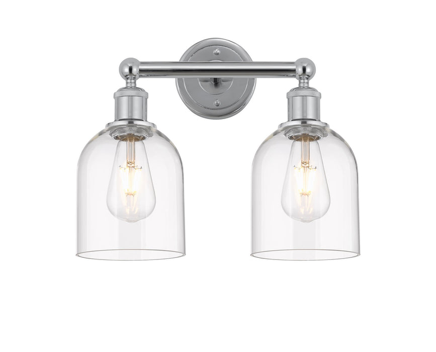 Innovations 616-2W-PC-G558-6CL Two Light Bath Vanity, Polished Chrome