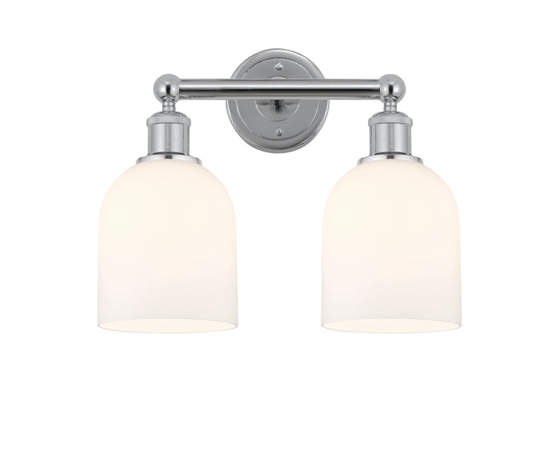 Innovations 616-2W-PC-G558-6GWH LED Bath Vanity, Polished Chrome