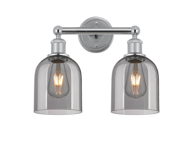 Innovations 616-2W-PC-G558-6SM Two Light Bath Vanity, Polished Chrome