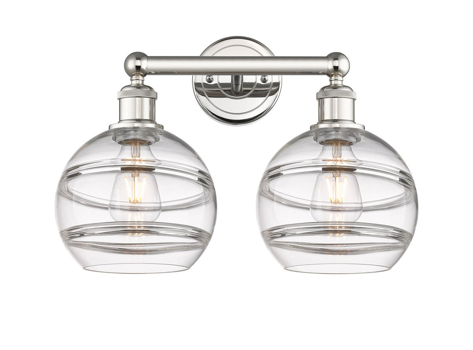 Innovations 616-2W-PN-G556-8CL Two Light Bath Vanity, Polished Nickel