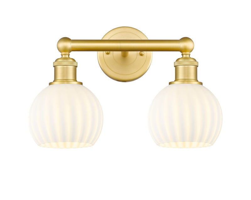 Innovations 616-2W-SG-G1217-6WV LED Bath Vanity, Satin Gold