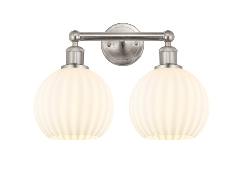 Innovations 616-2W-SN-G1217-8WV LED Bath Vanity, Satin Nickel