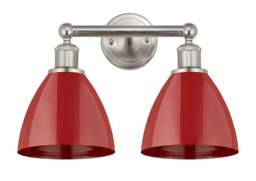 Innovations 616-2W-SN-MBD-75-RD Two Light Bath Vanity, Brushed Satin Nickel