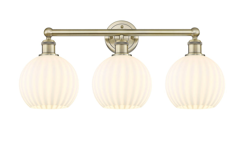 Innovations 616-3W-AB-G1217-8WV LED Bath Vanity, Antique Brass