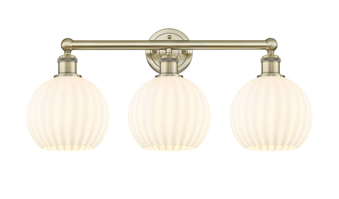Innovations 616-3W-AB-G1217-8WV LED Bath Vanity, Antique Brass