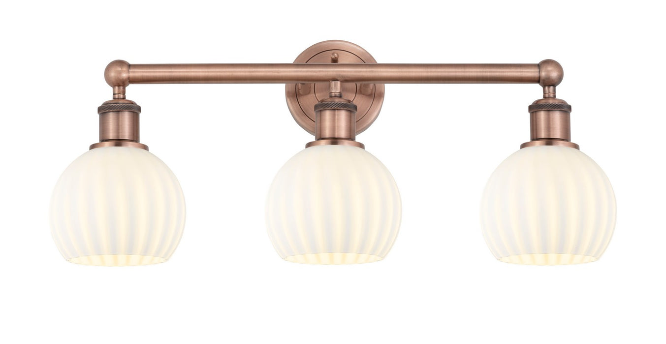 Innovations 616-3W-AC-G1217-6WV LED Bath Vanity, Antique Copper