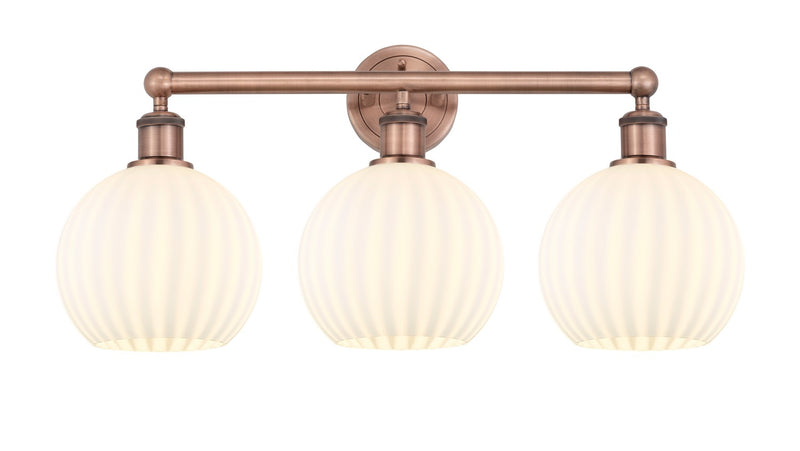 Innovations 616-3W-AC-G1217-8WV LED Bath Vanity, Antique Copper